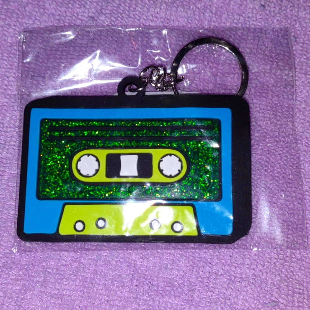 Cassette tape keychain